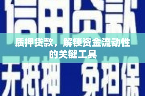 深水埗质押贷款，解锁资金流动性的关键工具