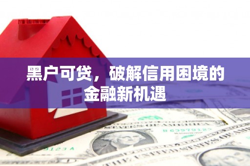 深水埗黑户可贷，破解信用困境的金融新机遇