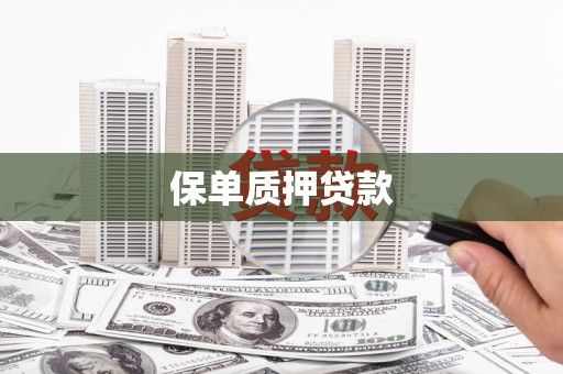 深水埗保单质押贷款