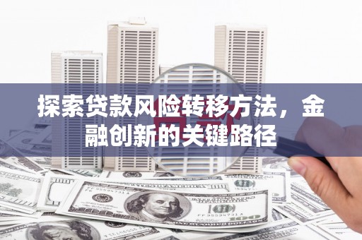 深水埗探索贷款风险转移方法，金融创新的关键路径