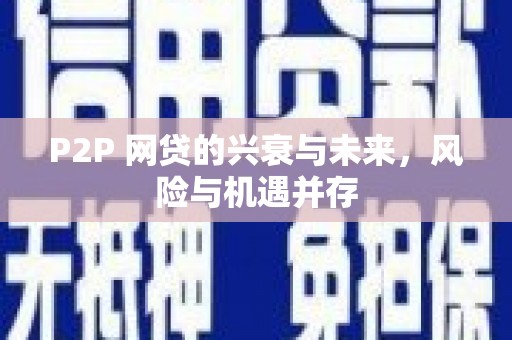 深水埗P2P 网贷的兴衰与未来，风险与机遇并存