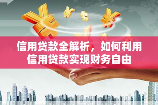 深水埗信用贷款全解析，如何利用信用贷款实现财务自由